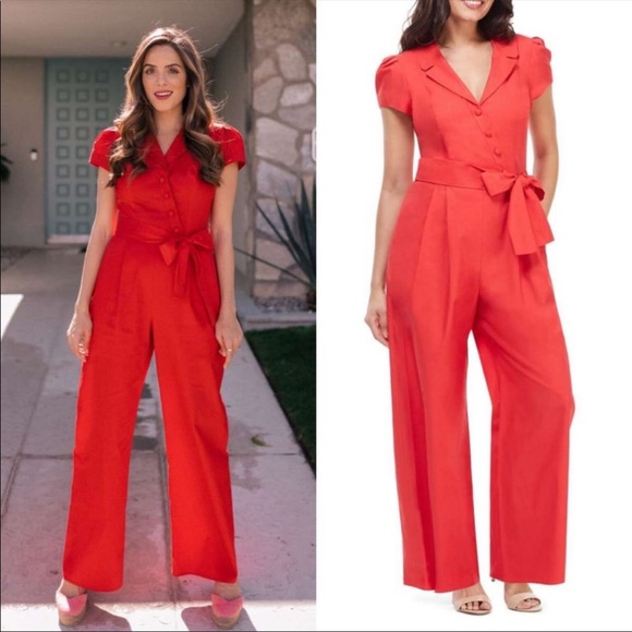 Gal Meets Glam Pants - ❤️SOLD❤️Gal Meets Glam Camille Bright Red Cotton
